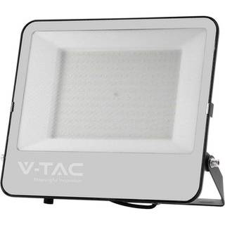 V-Tac 200W LED projektør - 185LM/W, arbejdslampe, udendørs - Dæmpbar : Ikke dæmpbar, Farve på hus : Sort, Kulør : Kold