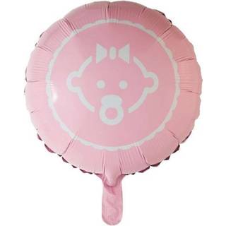 Baby lyserød folieballoner 18"