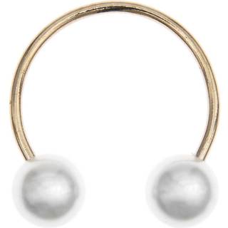 Zwei-Perlen-Pin rund - gold