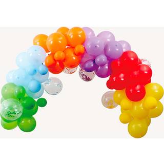 Ballonbue sæt med 72 balloner multifarvet