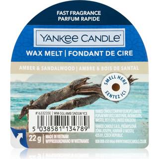 Yankee Candle Amber & Sandalwood smeltevoks 22 g - 22 g