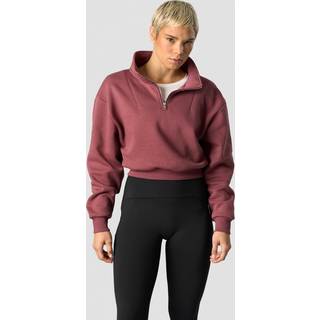 Nimble Cropped 1/4 Zip Wild Berry