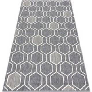 Tæppe SPRING 20404332 Hexagon streng, looping - grå 80x150 cm