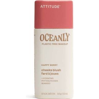 Attitude Oceanly Plastic Free Makeup cremet blush på stift Til tør og sensitiv hud Skygge Happy Berry 8.5 g - 8.5 g