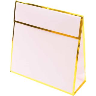 Paper Poetry Geschenktasche mit Klappe rosa 17x17x6cm - Rosa