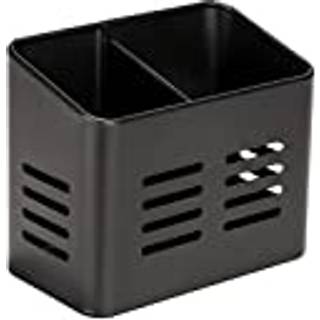 WENKO Kitchen Baco bestikkurv med to rum, sort