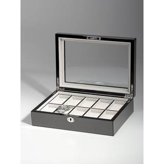 Rothenschild Uhrenbox RS-2071-10CA fuer 10 Uhren carbon