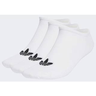 adidas Originals 6-Pakke No-Show Sokker Herre, White - 34 - 36