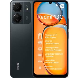 Xiaomi Redmi 13C 256GB - Midnight Black (På lager i butik)