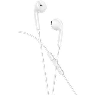 XO simple In-Ear Høretelefoner med Type-C kabel - Med mikrofon & kontrolpanel - Hvid