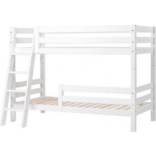 Hoppekids ECO Luxury køjeseng med sengehest og skrå stige - 120x200