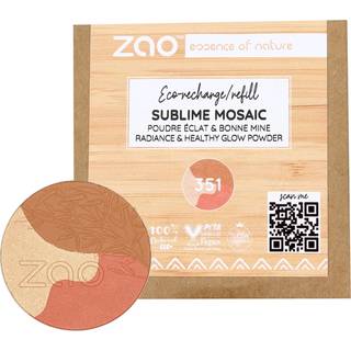 Zao Ansigt Rouge & Highlighter Refill Sublime Mosaic 351 Gold Medium Refill 8 g () - 8 g