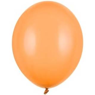 50 stk. Latexballoner lys orange 10" - Perfekt til festdekoration og heliumbrug