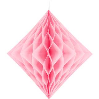 Lyserød diamant honeycomb 30 cm
