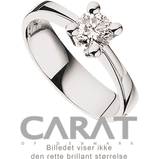Carat Ring 0,35 ct. i 14 Karat Hvidguld fra Scrouples