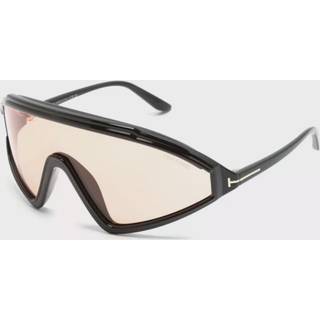 TOM FORD Mand FT1121 LORNA 01E Solbriller Injiceret Sort Brun Maske Normal