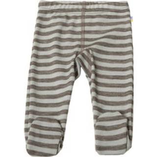 Leggings med fod i grøn myntefarvet blød uld