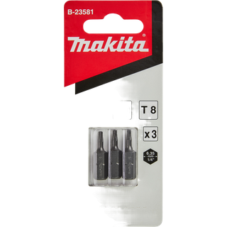 Makita Bitssæt 3 Dele T 8-25mm - B-23581