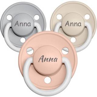 Bibs De Lux Night, Str. 1 (0-6 Mdr.) , Rund - Latex, Sutter Med Navn