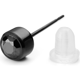 Rund Sort Stud Ørering