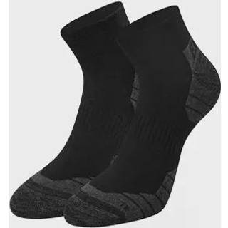 ENGEL Korte arbejdsstrømper til hverdagsbrug Black/Dark Grey Melange 9109-3 38/40