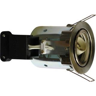 DIOSPOT GU10 blank børstet stål rund max 5W LED