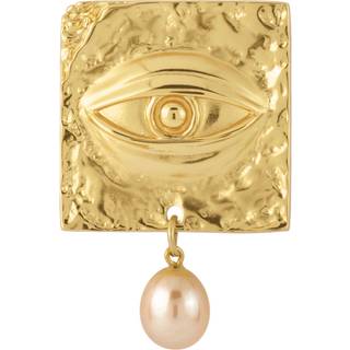 The Seeker Broche, Peach/Gold