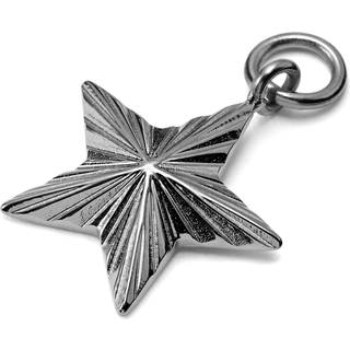 Stjerne Vedhæng i Sølvfarvet Stål