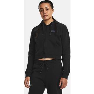 Sweatshirt med hætte Under Armour Pjt Rck HW Terry FZ Q4-BLK 1380735-001 Størrelse S