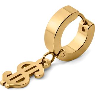 Floyd Guldfarvet Dollar Vedhæng Ørering