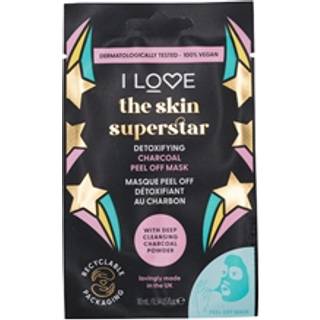 I Love Skin Superstar Rensende, afgiftende, og aktiveret kulmaske 10 ml - 10 ml