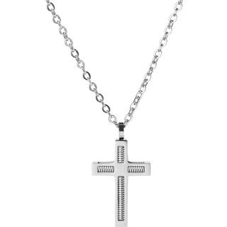 Korshalskæde med Spoledesign i Stål