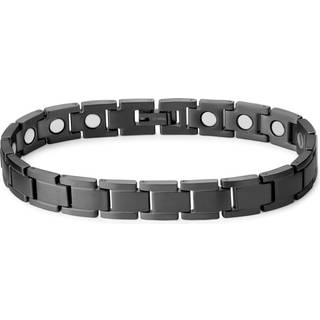 Sort Rent Magnetisk Titanium Armbånd