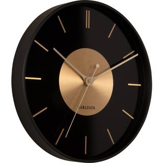 Karlsson Gold Disc vægur Ø35cm sort