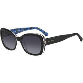 Kate Spade Elowen/G/S Asian Fit 807/9O 55 Solbriller Kvinder Black - Black On Clear - 55mm