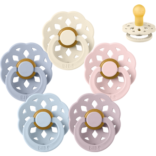 BIBS Rund Boheme Sut - Sampak - 5 stk. - Str. 1 - The Babyshower Collection