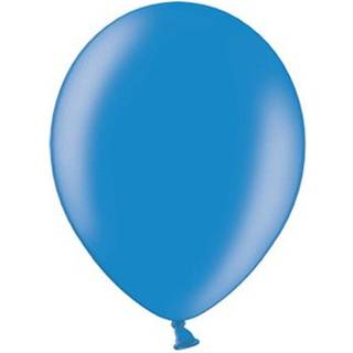 50 stk. Latex balloner metallic blå 10" – Luksus til fest & dekoration