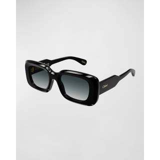 Chloé CH0188S 001 51 Solbriller Kvinder Black - Black - 51mm