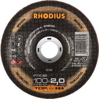 RHODIUS Skærreskive FTK38 25 stk Ø125x2,0x22,2 (207441)