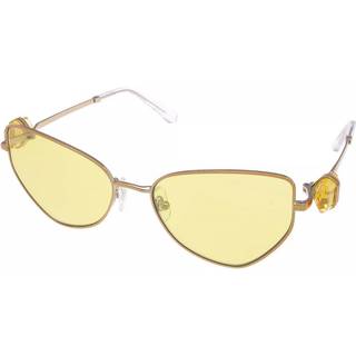 Swarovski Kvinde SK7003 400785 Solbriller Metal Guld Gul Geometrisk Normal Spejl