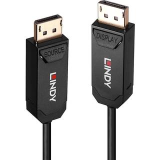 Lindy Fibre Optisk Hybrid DisplayPort 2.0 | UHBR10 kabel AOC | 10 m | PRIS-MATCH
