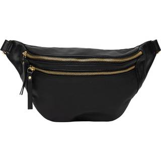 Re:Designed Faust Urban bæltetaske i skind (BLACK/GOLD)