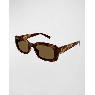 Saint Laurent SL M130 004 53 Solbriller Kvinder Tortoiseshell - Dark Tortoise - 53mm
