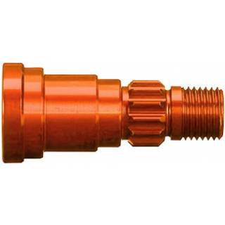 Traxxas - TRX7768T - Stub axle, aluminum, (orange-anodized) (1) (for use only with #7750X driveshaft)