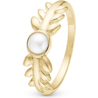 Christina Collect - PEARL &amp; NATURE ring i forgyldt sølv