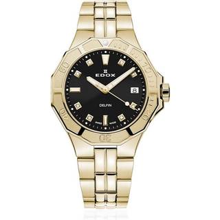 Edox 53020-37JM-NID Delfin Diver Damenuhr 38mm 20ATM