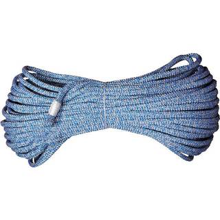 Skødeline uden sjækkel Robline Sirius 500, polyester-kerne, 32-flettet polyester-kappe, blå/sølv, 25 meter x Ø8 mm
