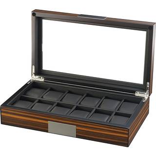 Rothenschild Uhrenbox RS-2377-12EB für 12 Uhren ebony