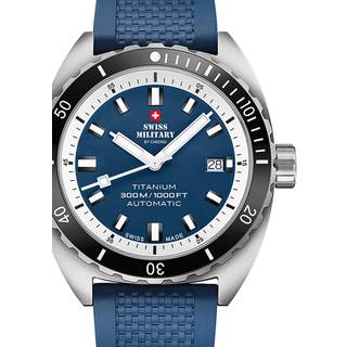 Swiss Military SMA34100.09 Diver Titanium Automatik Herrenuhr 42mm 30ATM