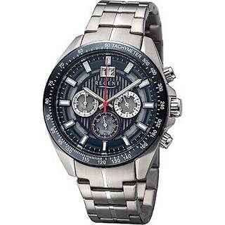 Regent 11150795 Herren-Chronograph Stahl/Schwarz